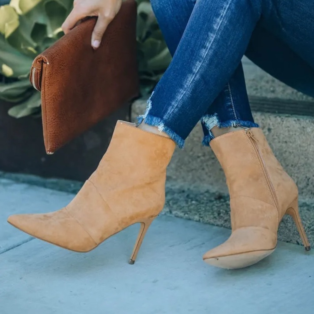 Vici “Kerri” Faux Suede Booties